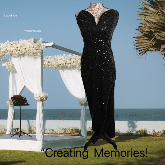 Fashion Nova Black Sequin Dress Size - mordernwear.com